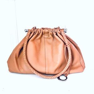 Tan Leather Purse Shoulder Bag by Elliott Lucca